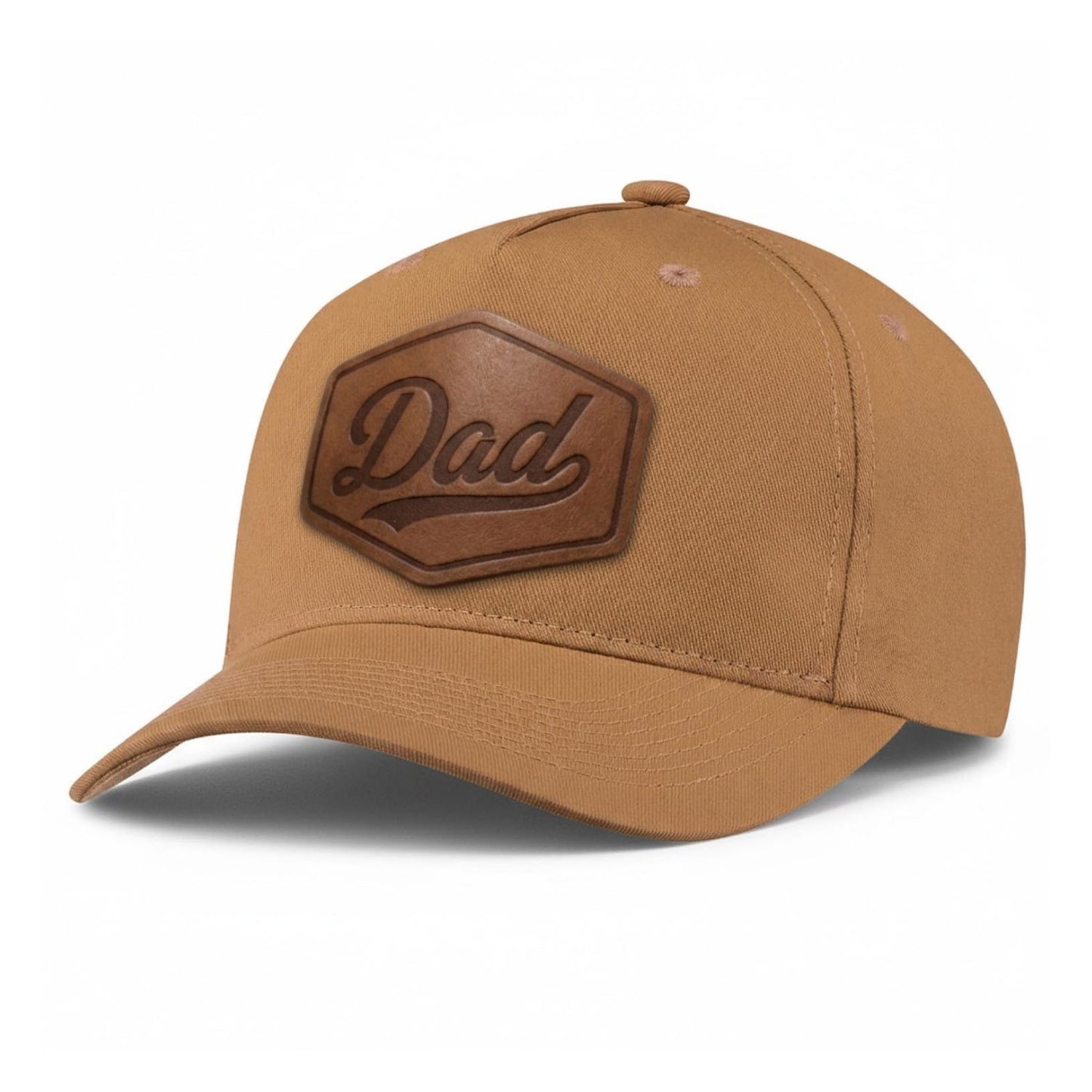 Vintage DAD Leather Patch 5-Panel Hat