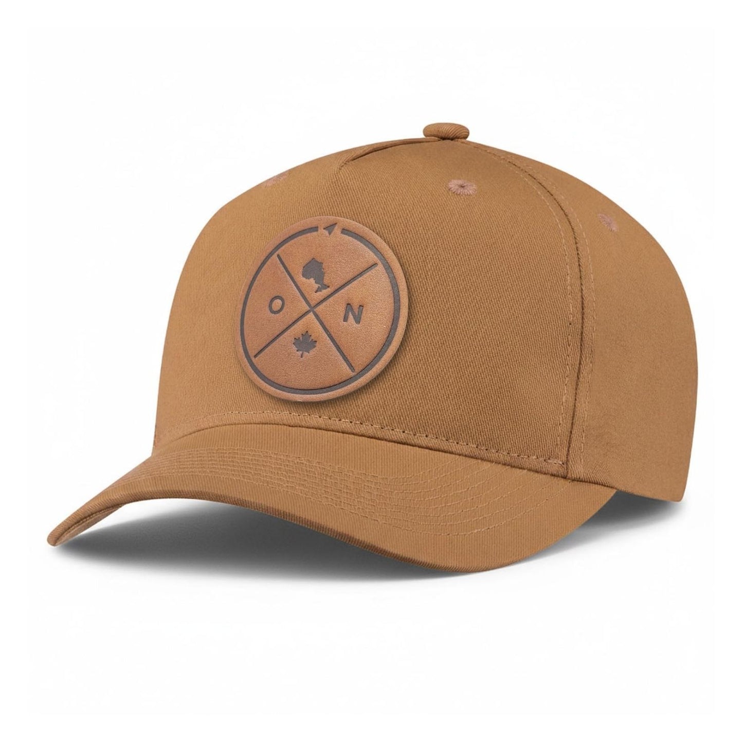 Ontario Compass Leather Patch 5-Panel Hat