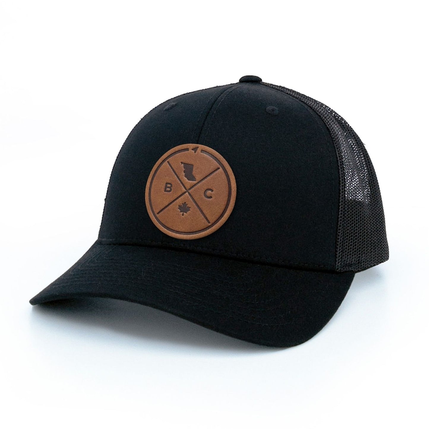 British Columbia Compass Leather Patch Hat