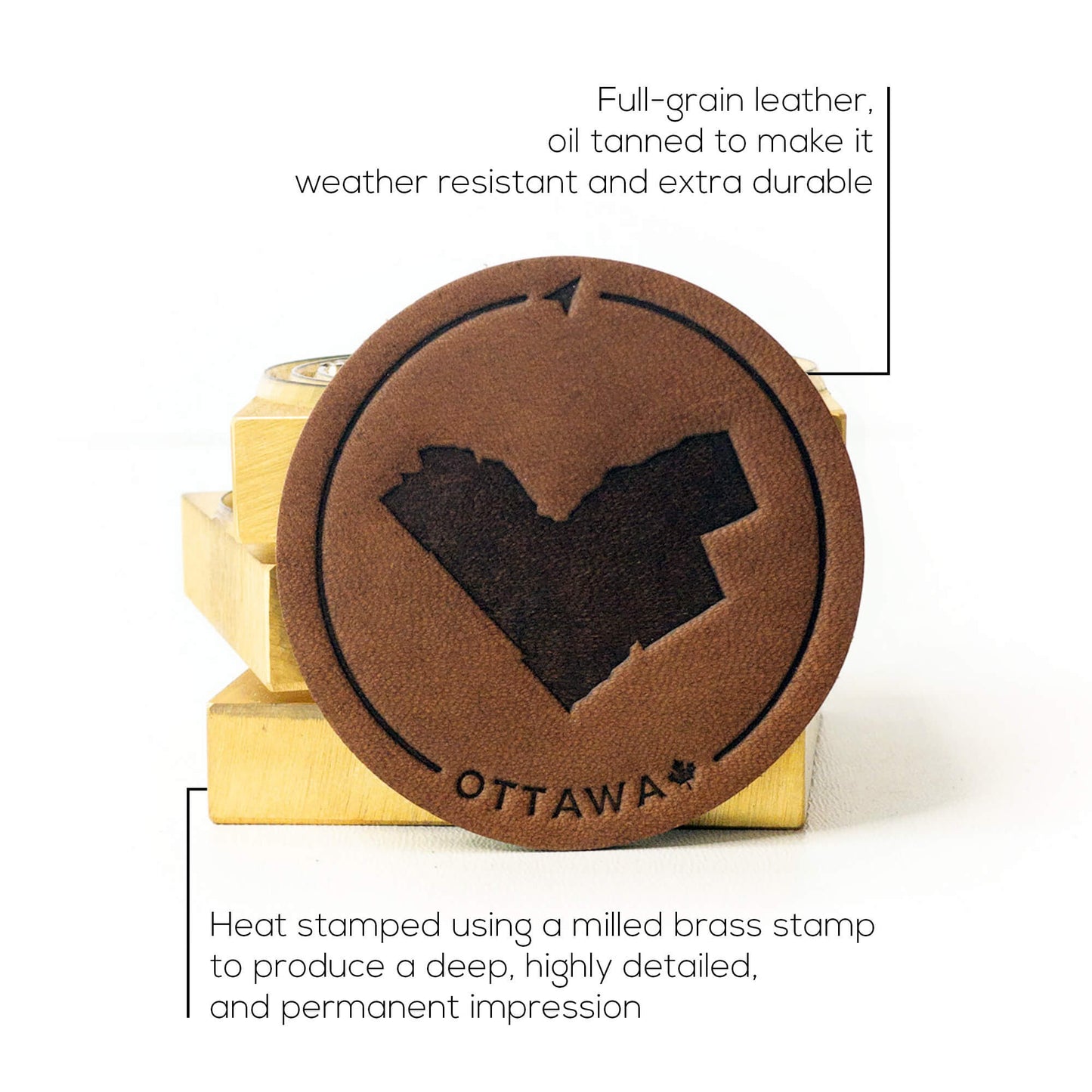 Ottawa Leather Patch Hat