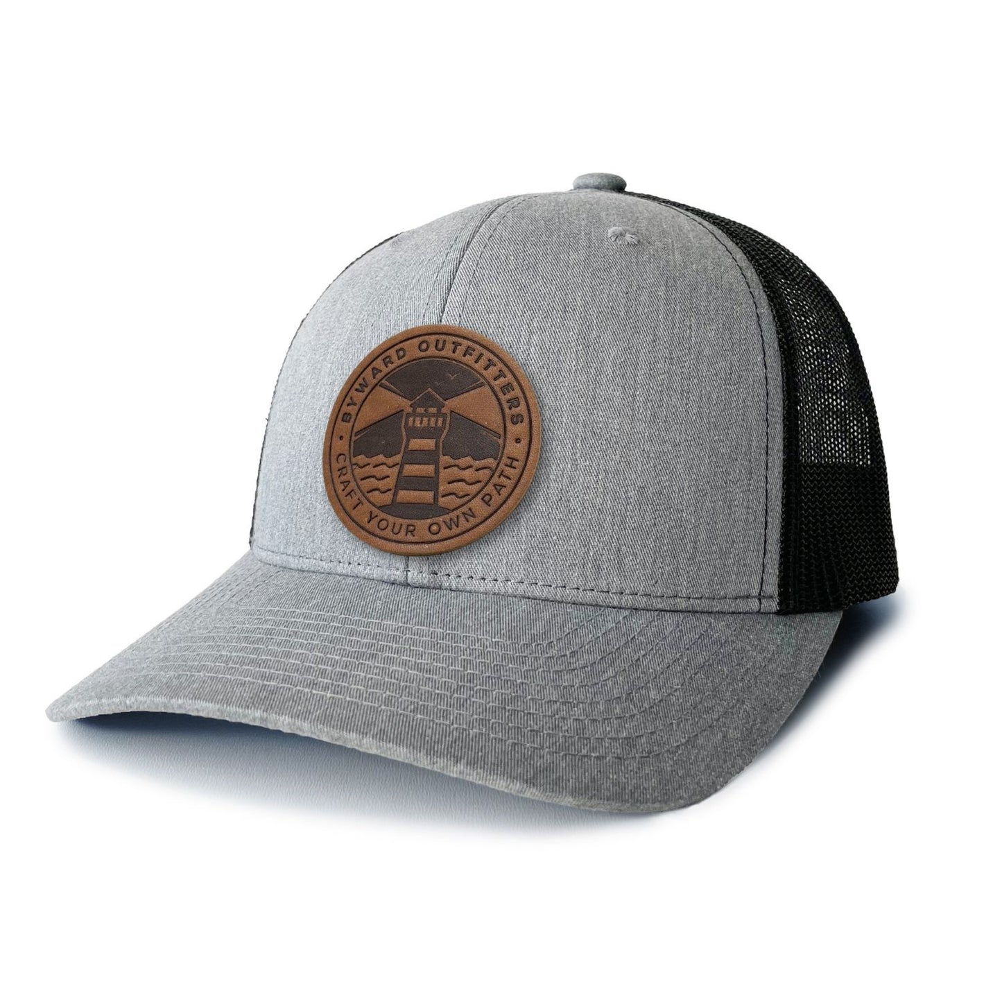 Maritime Lighthouse Leather Patch Hat