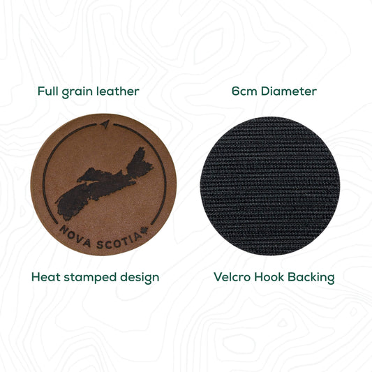 Nova Scotia Leather Patch with Velcro