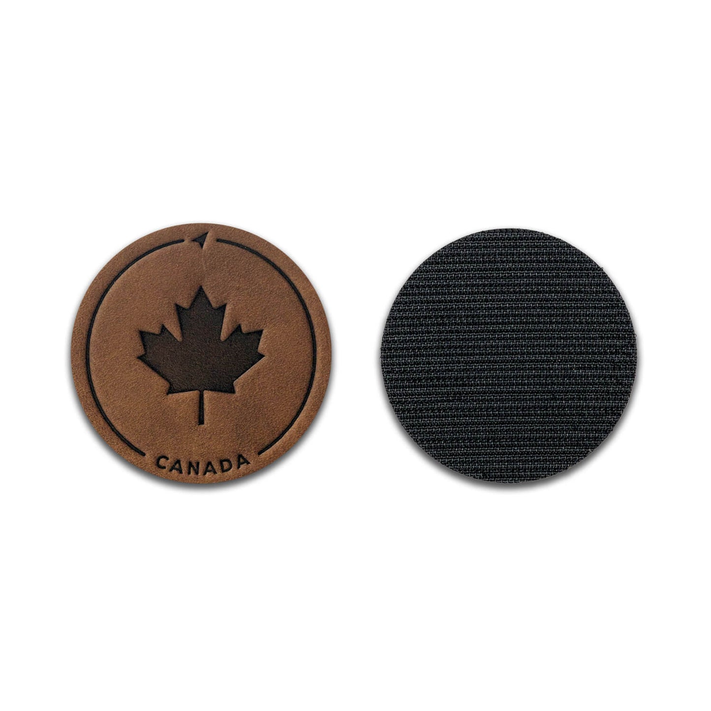 Maple Leaf Leather Patch with Velcro