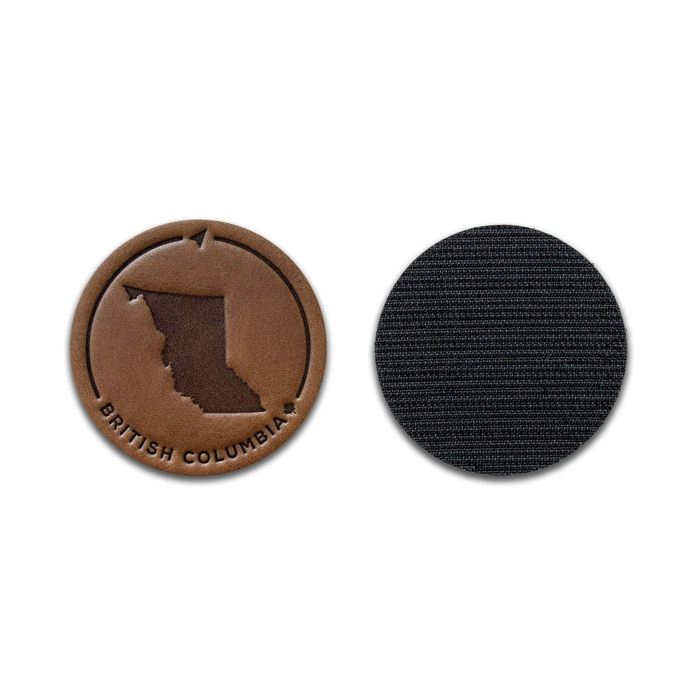 British Columbia Leather Patch with Velcro