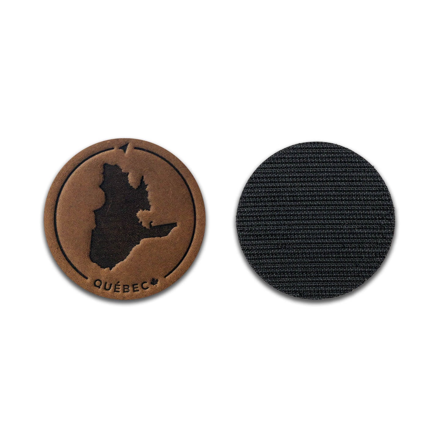 Québec Leather Patch with Velcro
