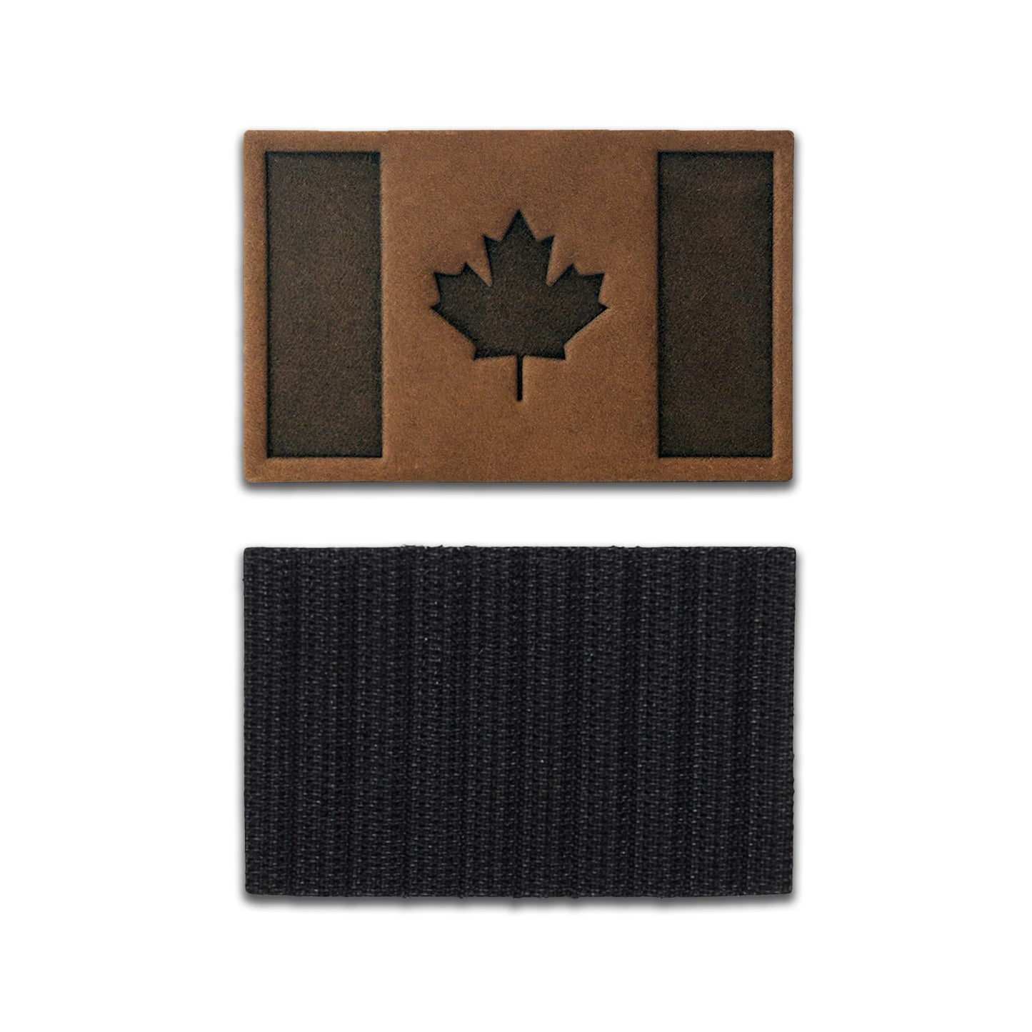 Canada Flag Leather Patch with Velcro
