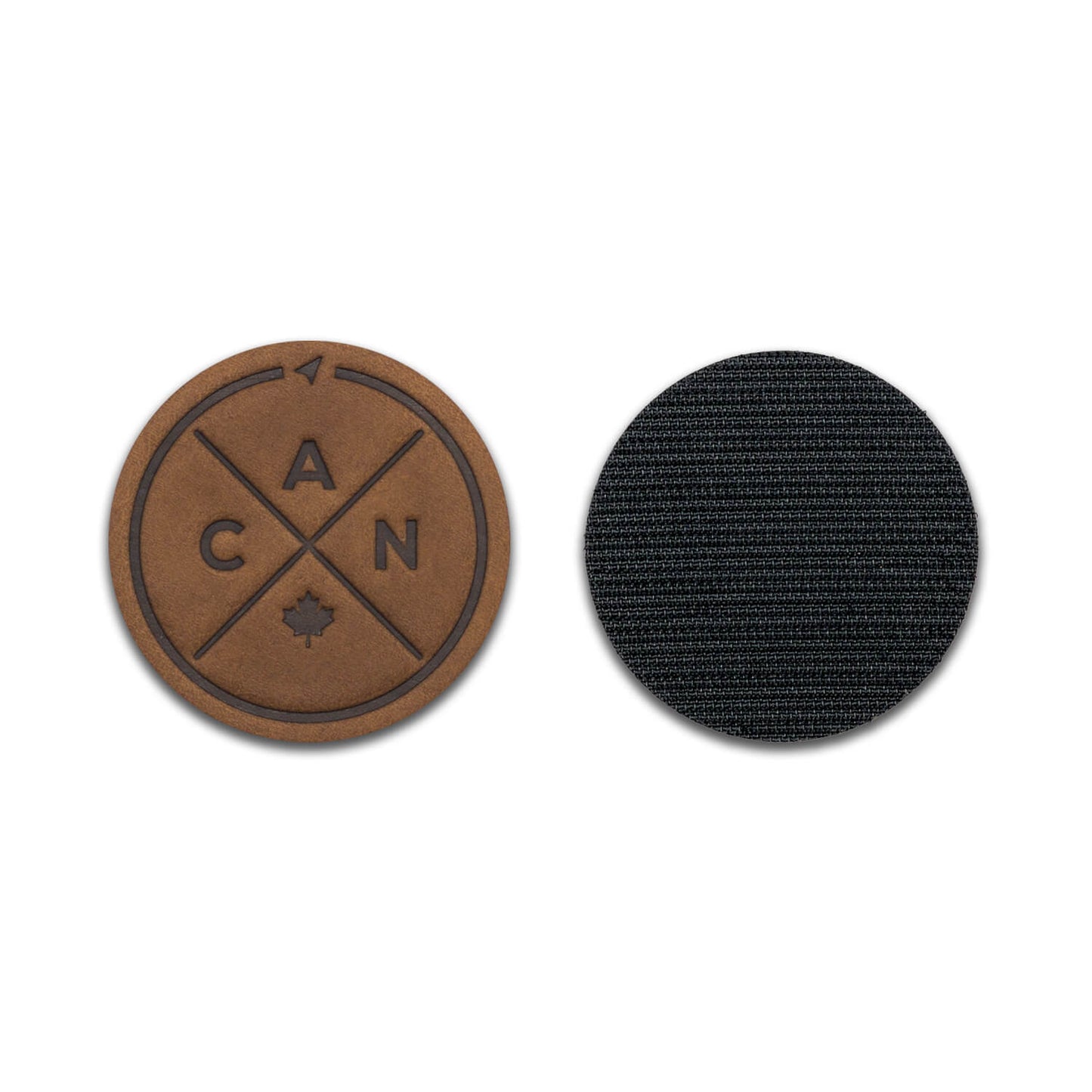 Canada Compass Leather Patch with Velcro