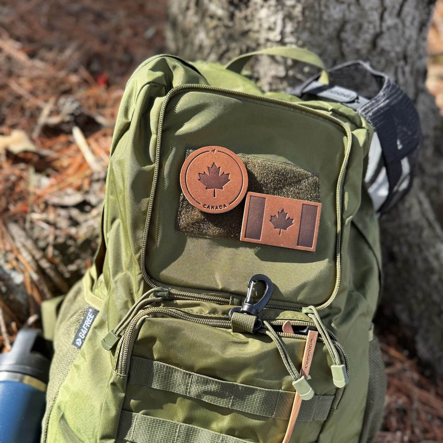 Elbows Up Leather Patch with Velcro
