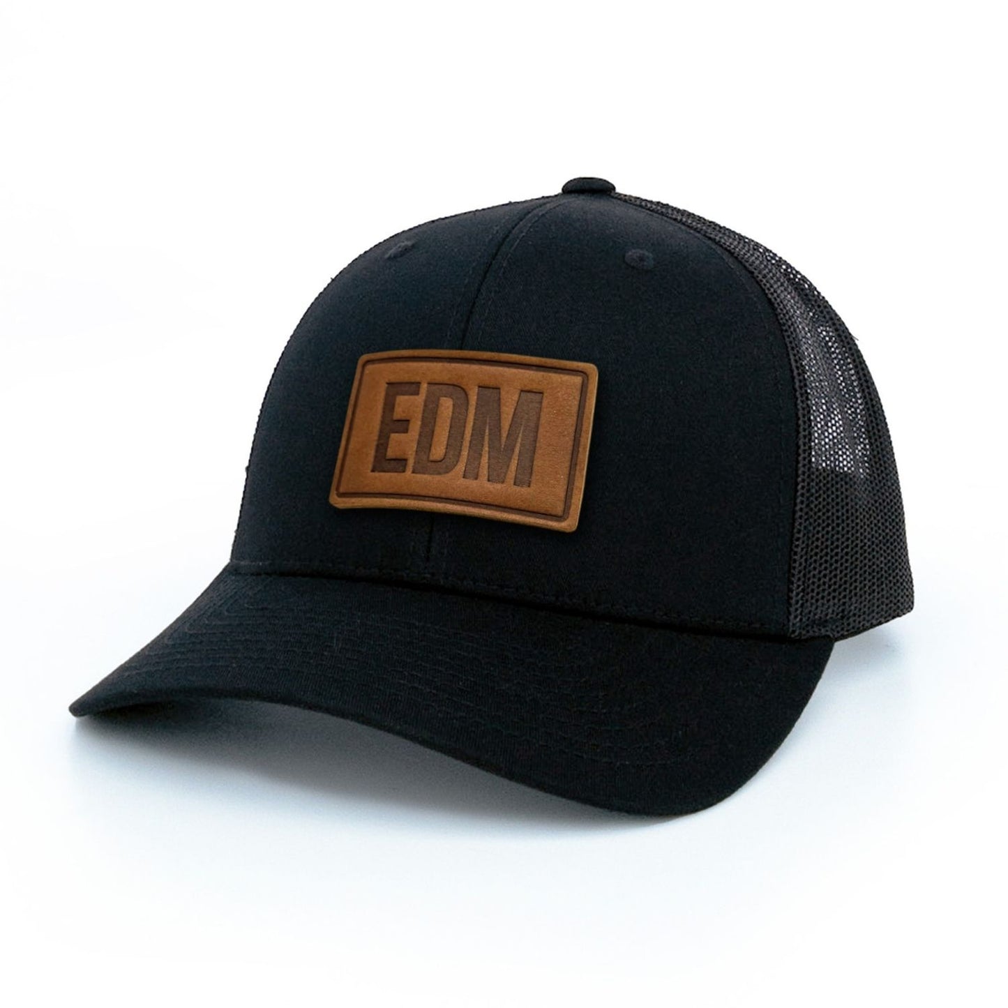 EDM Edmonton Leather Patch Trucker Hat