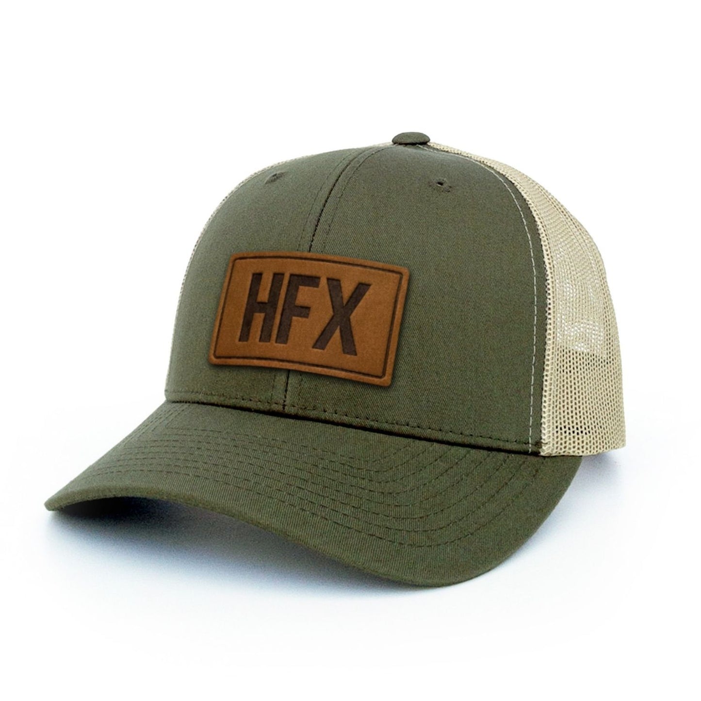 HFX Halifax Leather Patch Trucker Hat