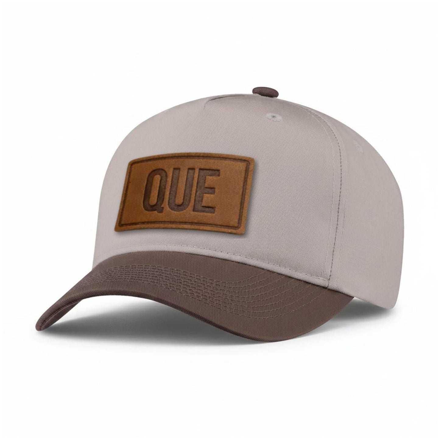 QUE Quebec City Leather Patch 5-Panel Hat