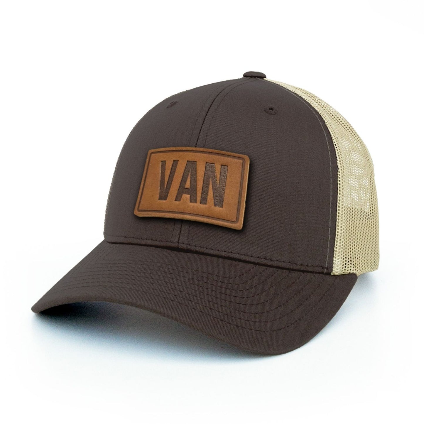 VAN Vancouver Leather Patch Trucker Hat