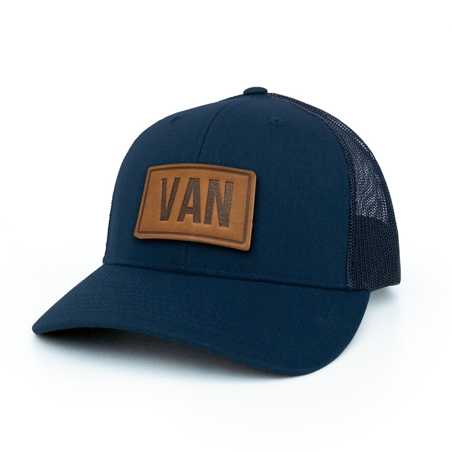 VAN Vancouver Leather Patch Trucker Hat