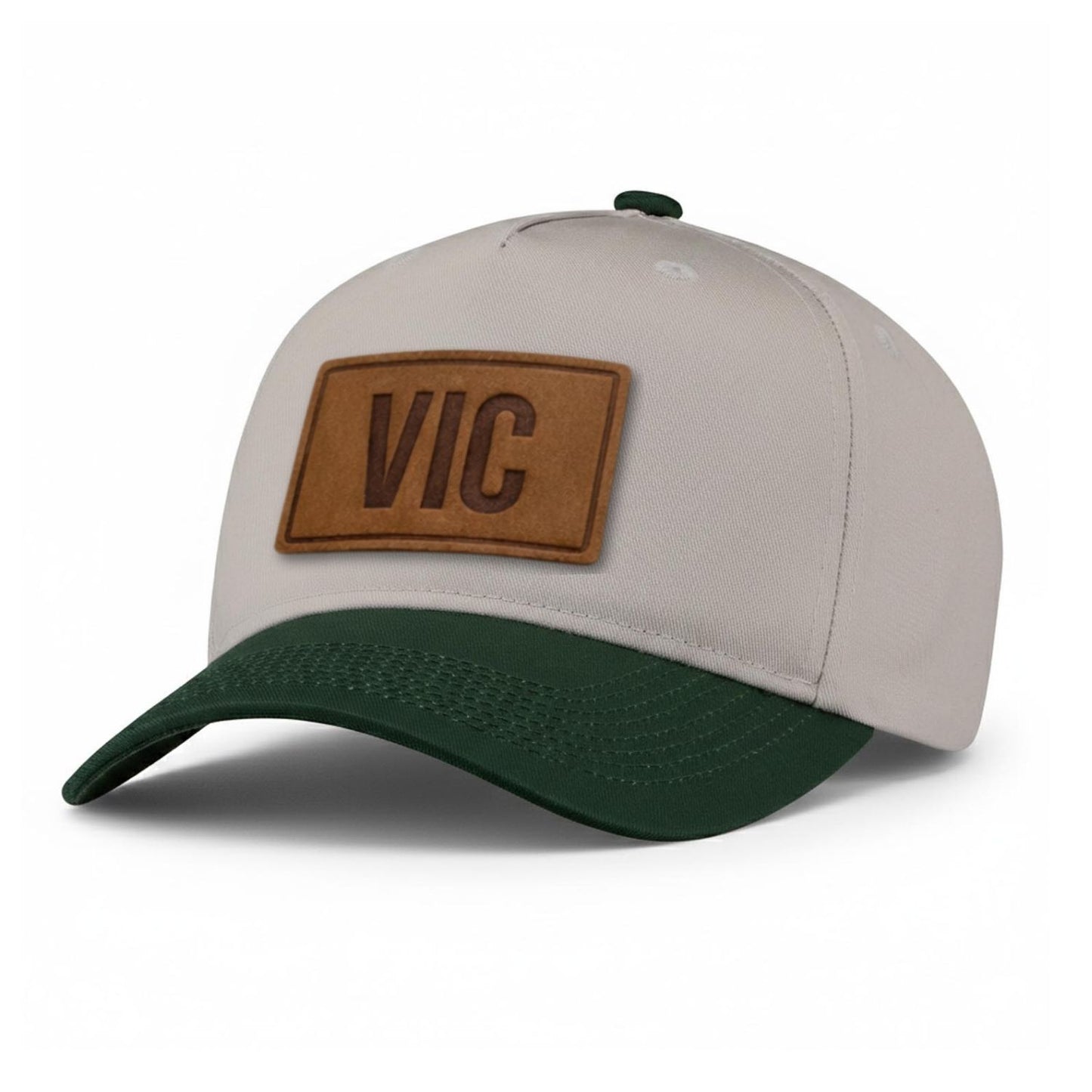 VIC Victoria Leather Patch 5-Panel Hat