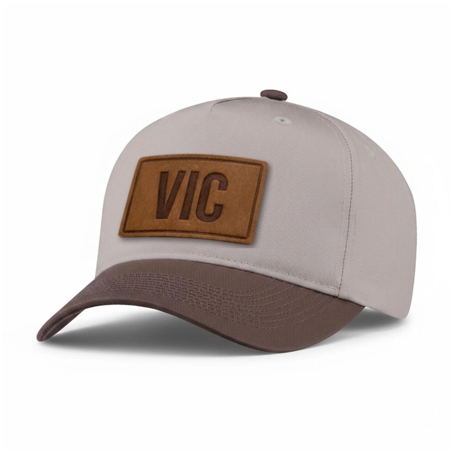 VIC Victoria Leather Patch 5-Panel Hat