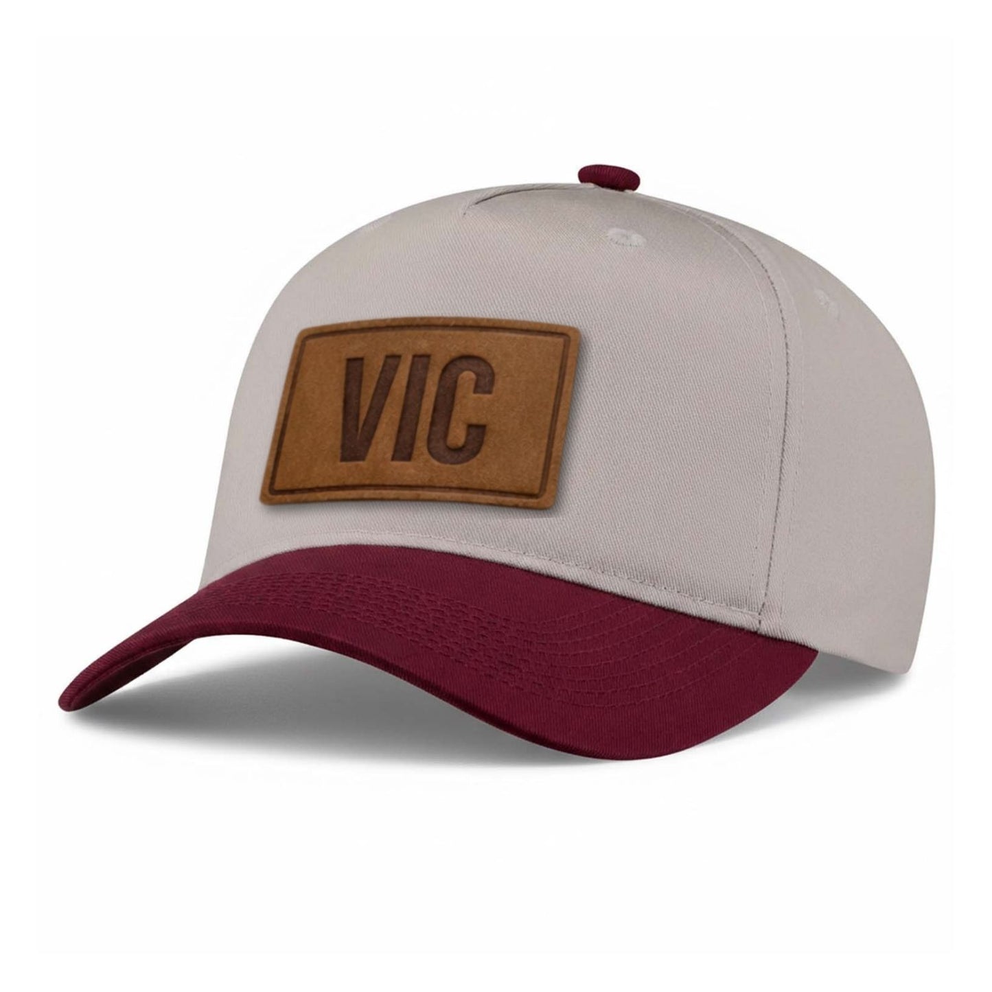 VIC Victoria Leather Patch 5-Panel Hat