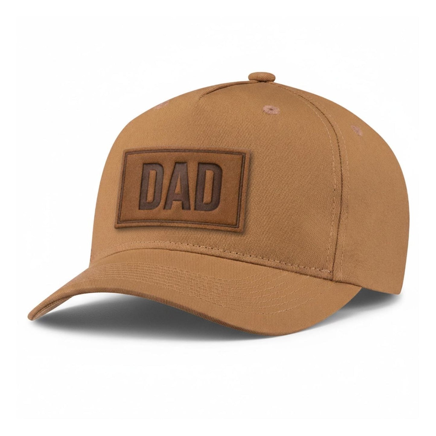 DAD Leather Patch 5-Panel Hat
