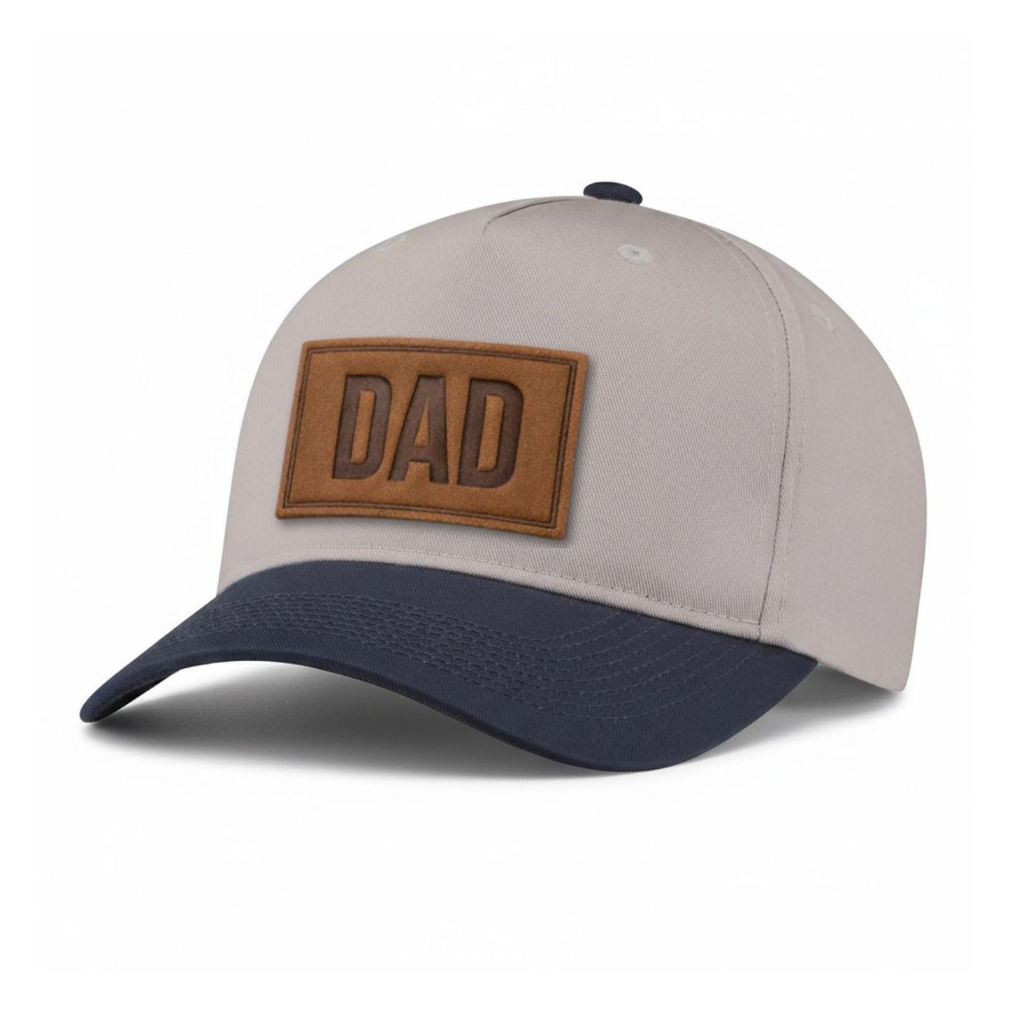 DAD Leather Patch 5-Panel Hat