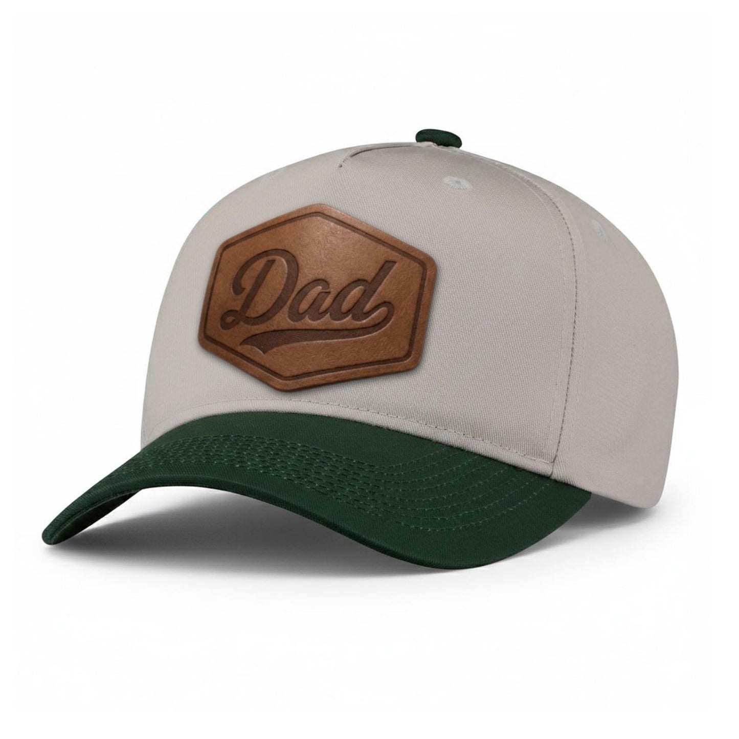 Vintage DAD Leather Patch 5-Panel Hat