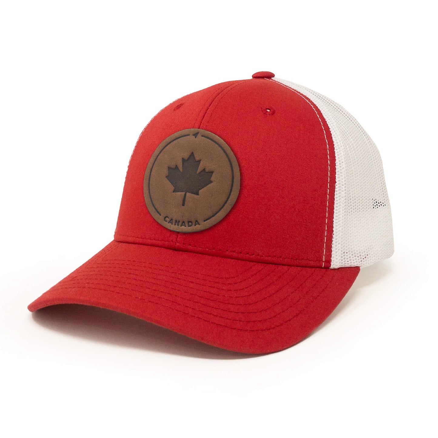 Maple Leaf Leather Patch Hat