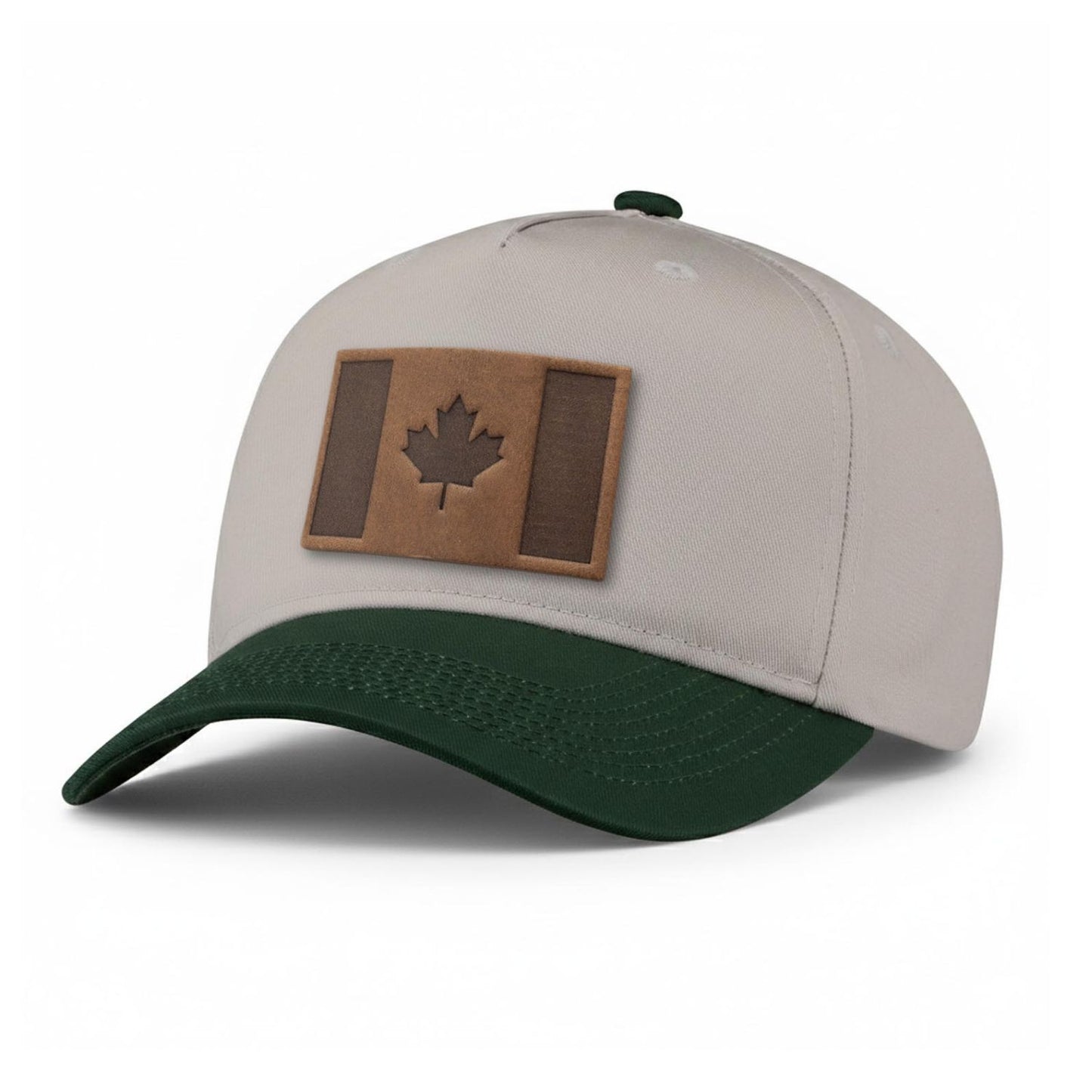 Canada Flag Leather Patch 5-Panel Hat