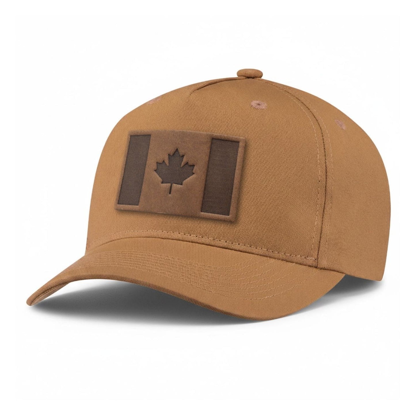 Canada Flag Leather Patch 5-Panel Hat