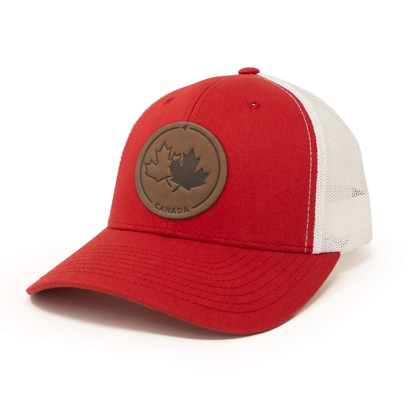 Canada Strong and Free Leather Patch Hat