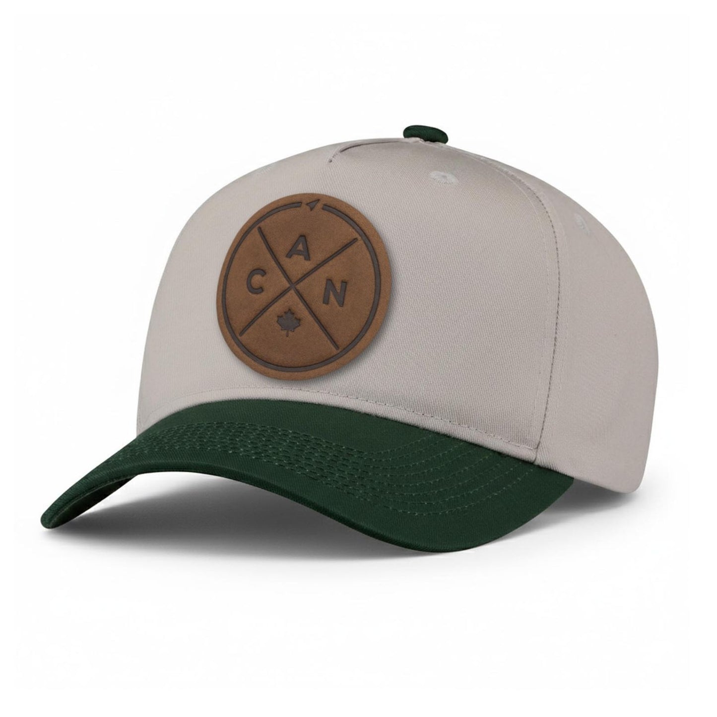 Canada Compass Leather Patch 5-Panel Hat