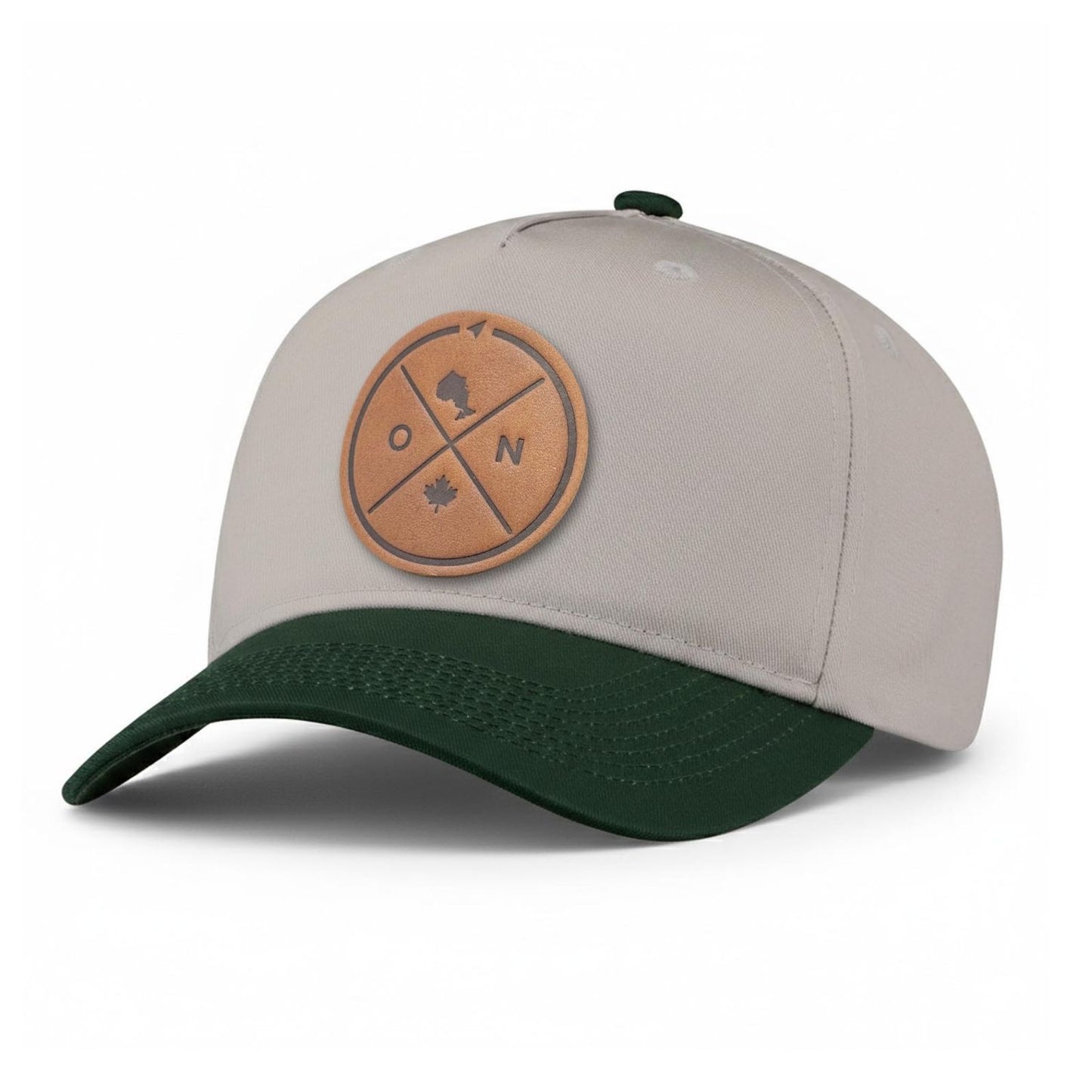 Ontario Compass Leather Patch 5-Panel Hat