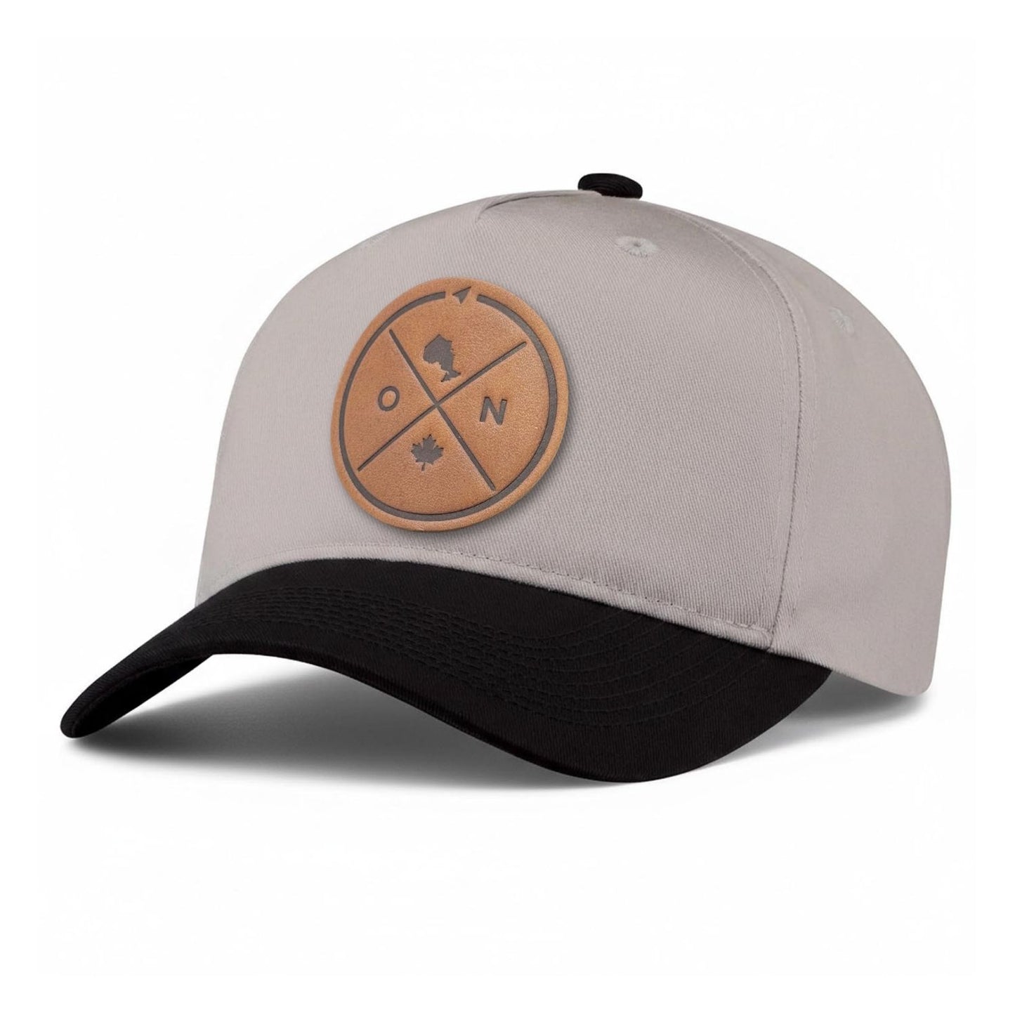 Ontario Compass Leather Patch 5-Panel Hat