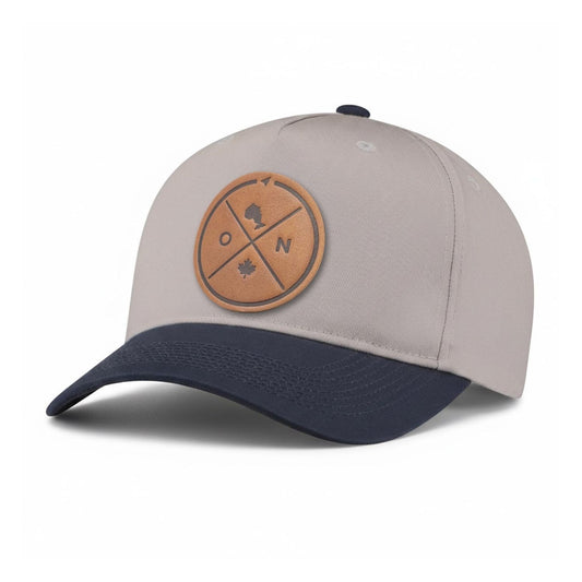 Ontario Compass Leather Patch 5-Panel Hat