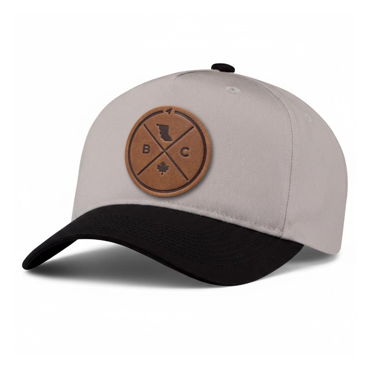 British Columbia Compass Leather Patch 5-Panel Hat