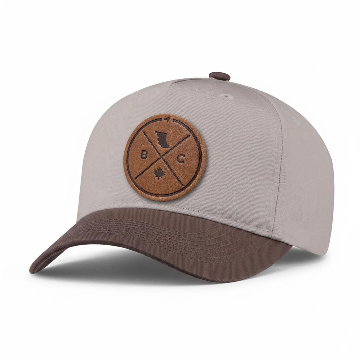 British Columbia Compass Leather Patch 5-Panel Hat