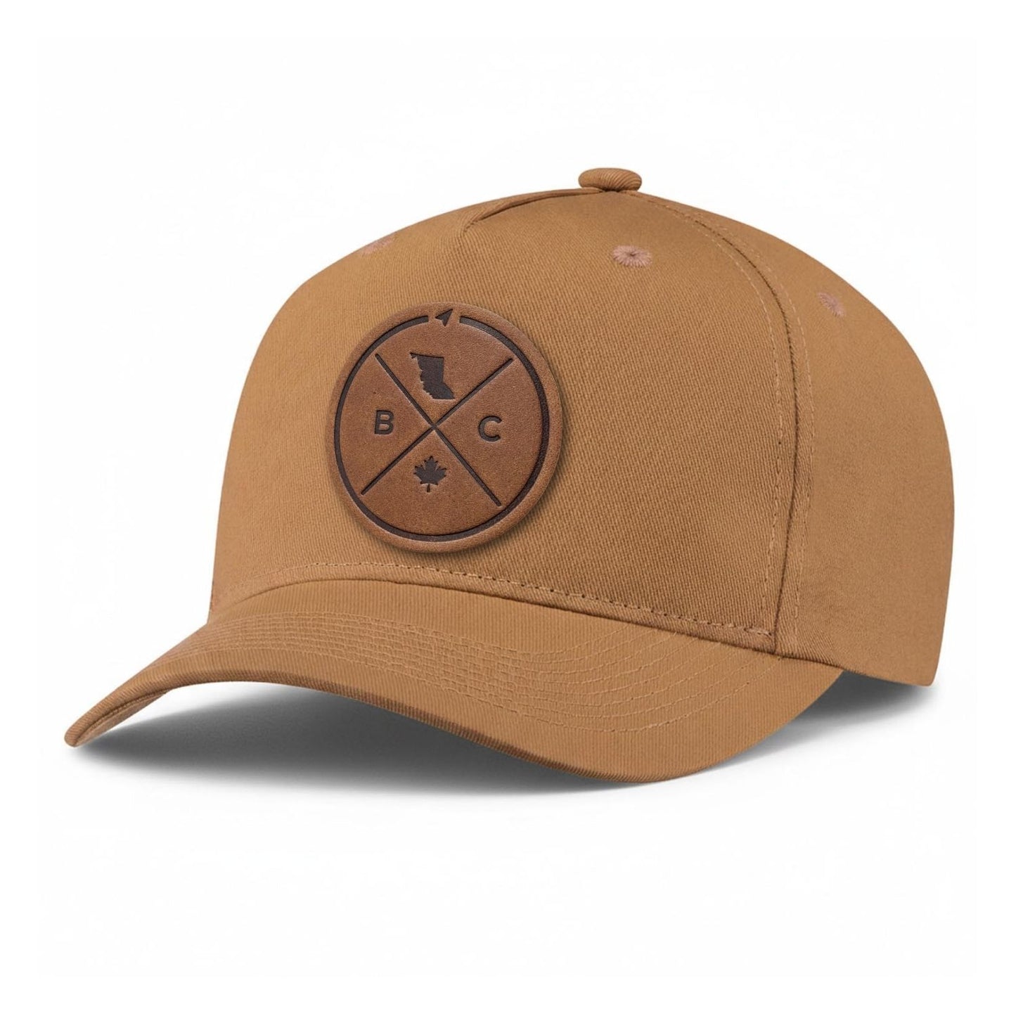 British Columbia Compass Leather Patch 5-Panel Hat