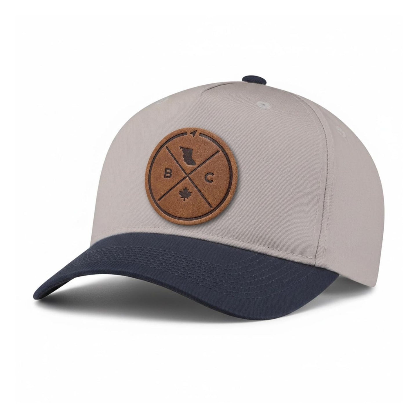 British Columbia Compass Leather Patch 5-Panel Hat