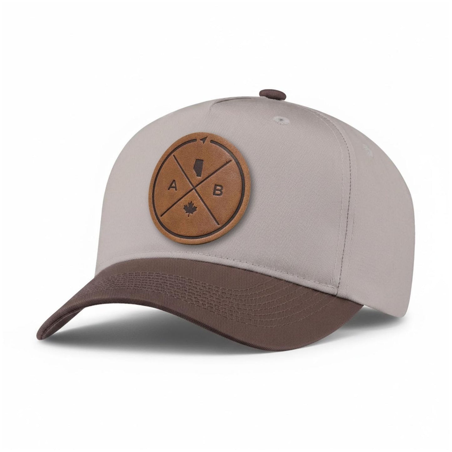 Alberta Compass Leather Patch 5-Panel Hat