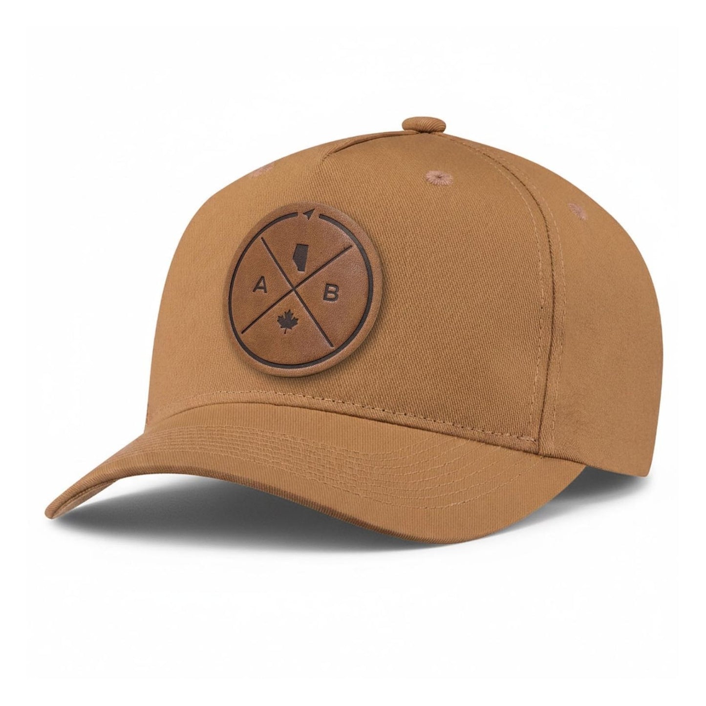 Alberta Compass Leather Patch 5-Panel Hat