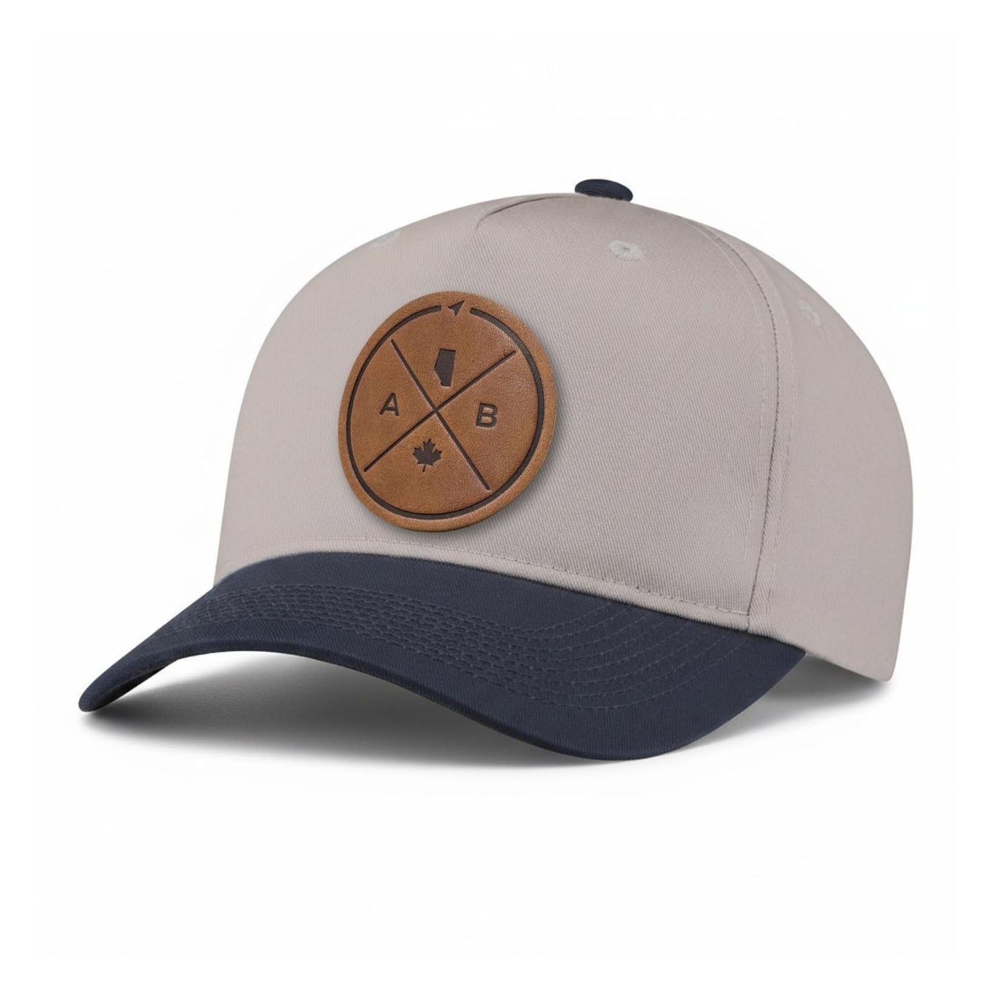 Alberta Compass Leather Patch 5-Panel Hat