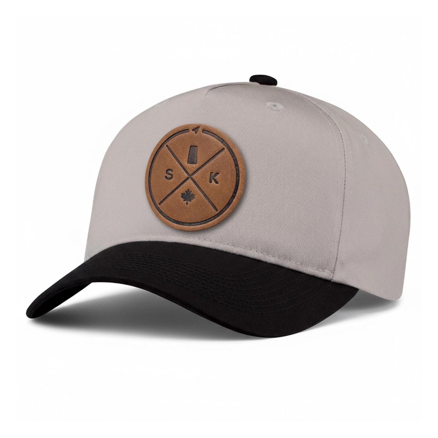 Saskatchewan Compass Leather Patch 5-Panel Hat
