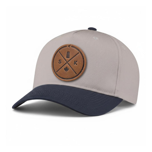 Saskatchewan Compass Leather Patch 5-Panel Hat