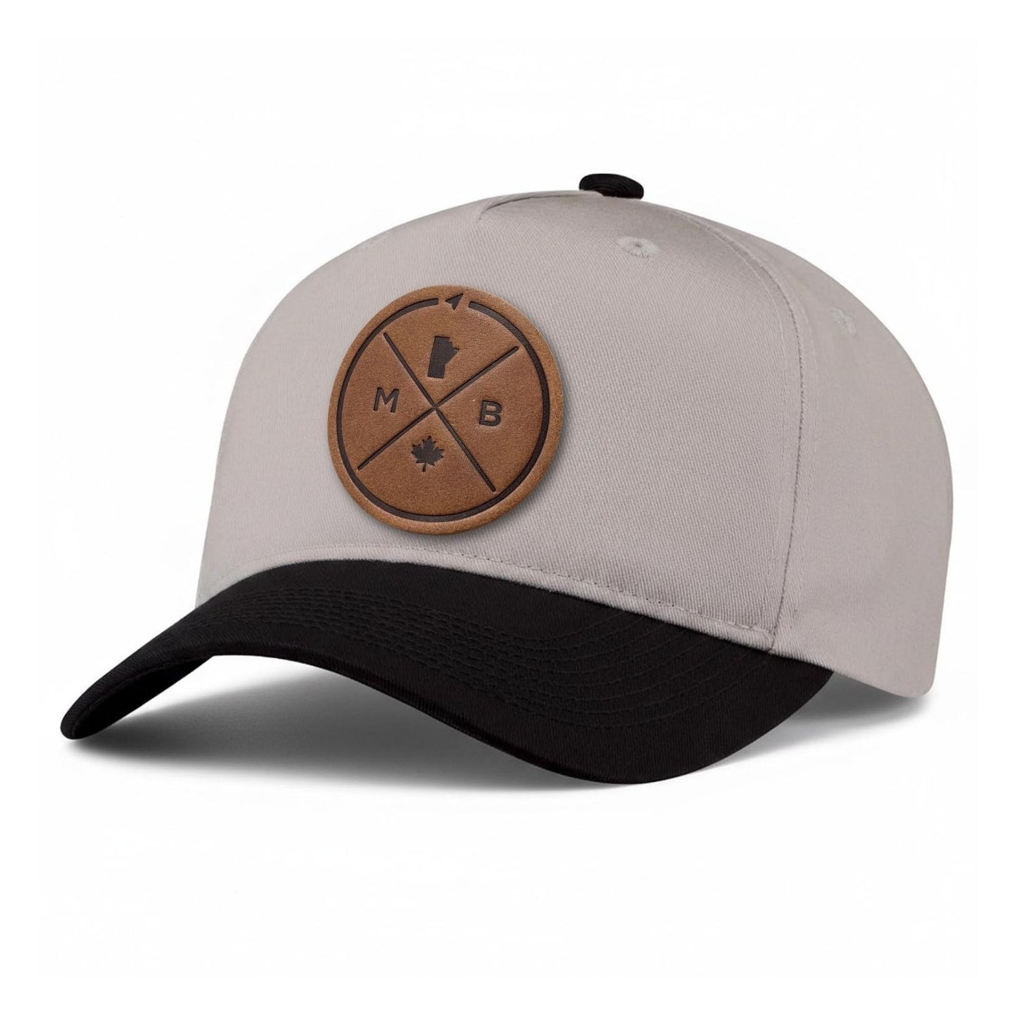 Manitoba Compass Leather Patch 5-Panel Hat