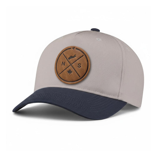 Nova Scotia Compass Leather Patch 5-Panel Hat