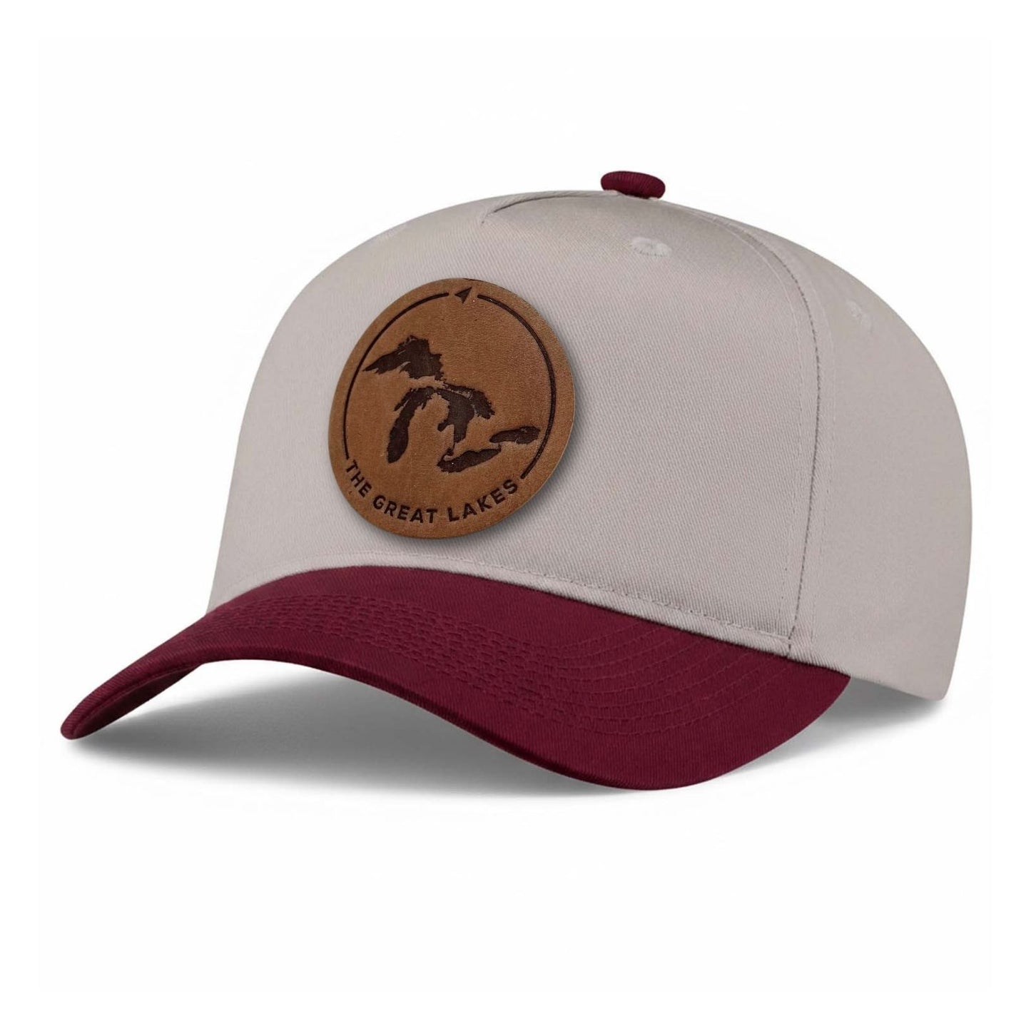 Great Lakes Leather Patch 5-Panel Hat