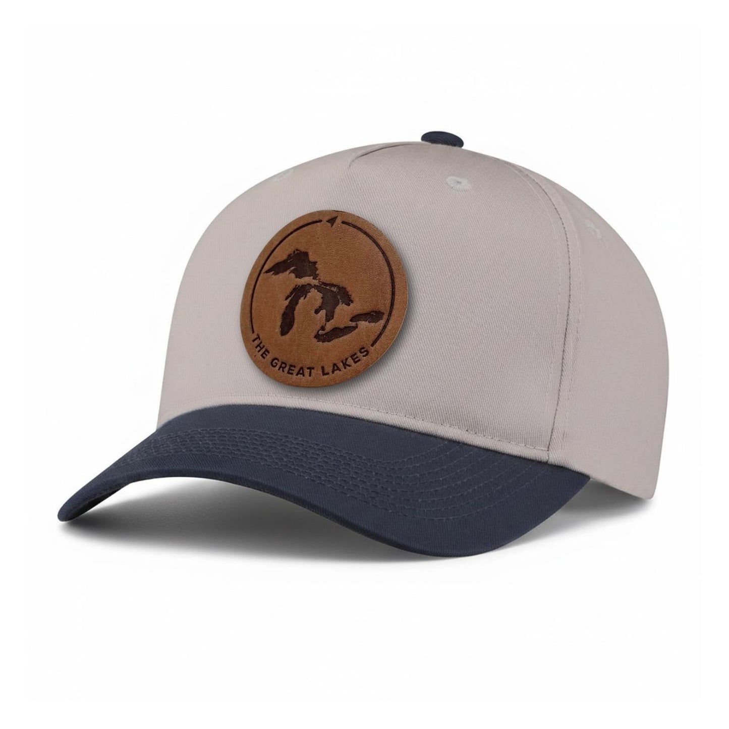 Great Lakes Leather Patch 5-Panel Hat