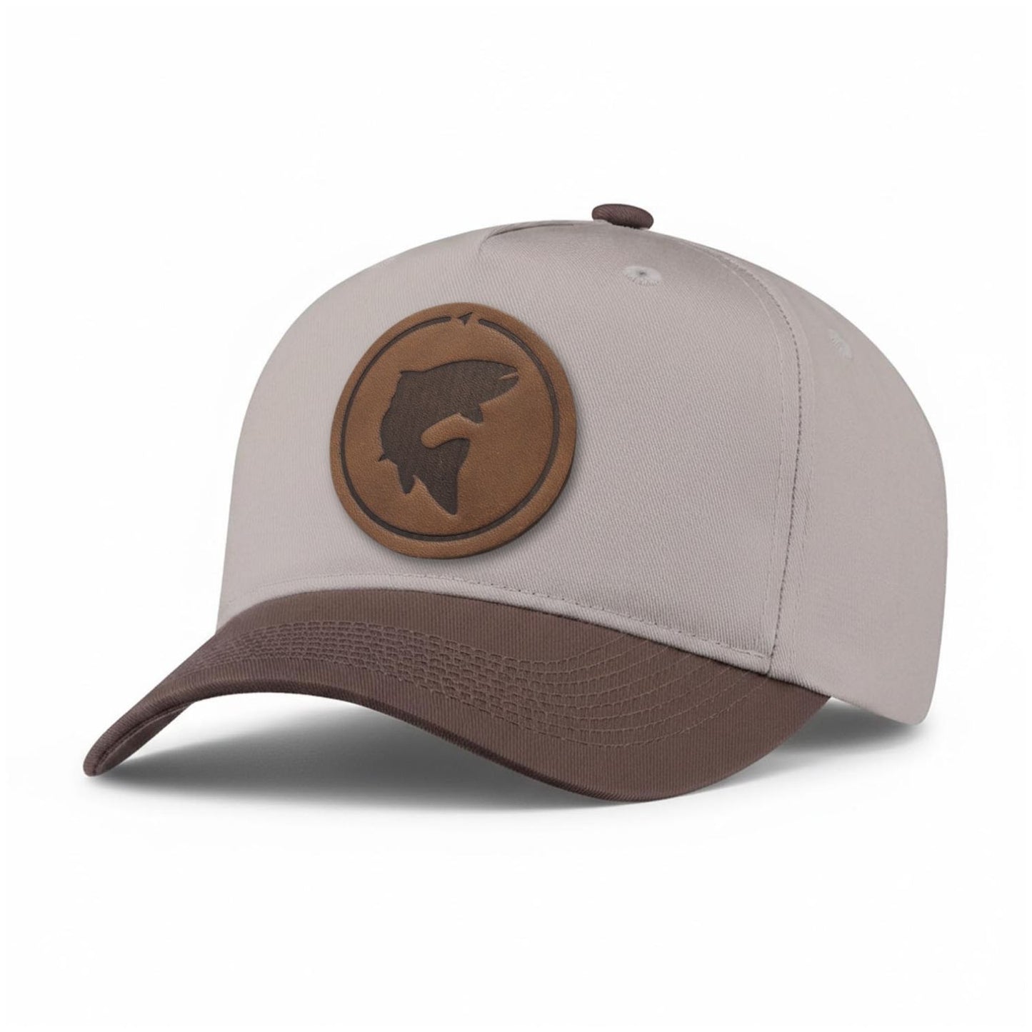 Trout Leather Patch 5-Panel Hat