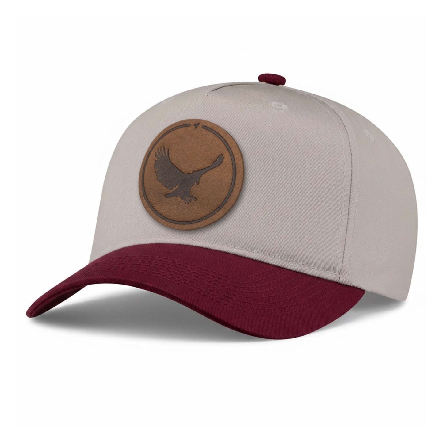 Eagle Leather Patch 5-Panel Hat