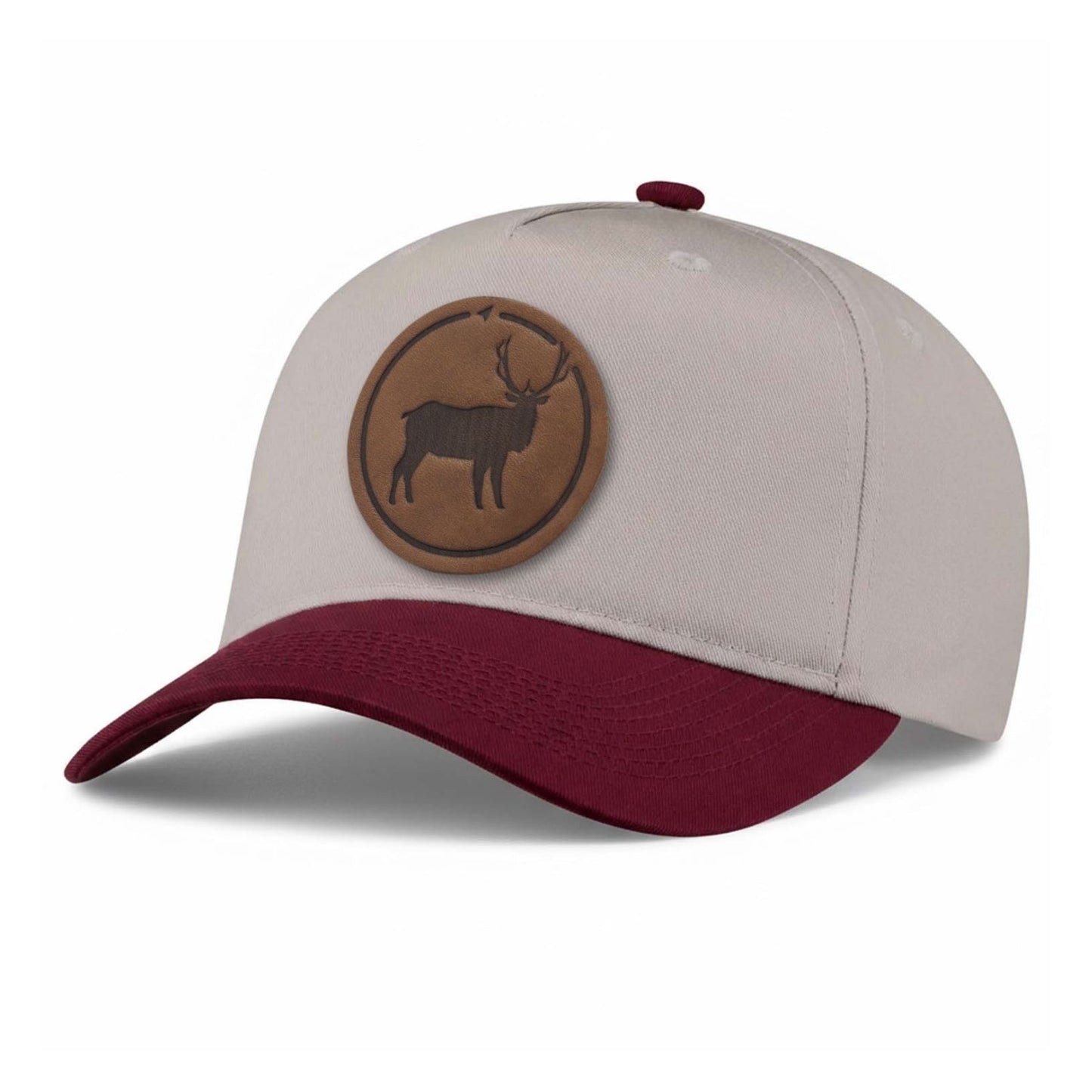 Elk Leather Patch 5-Panel Hat