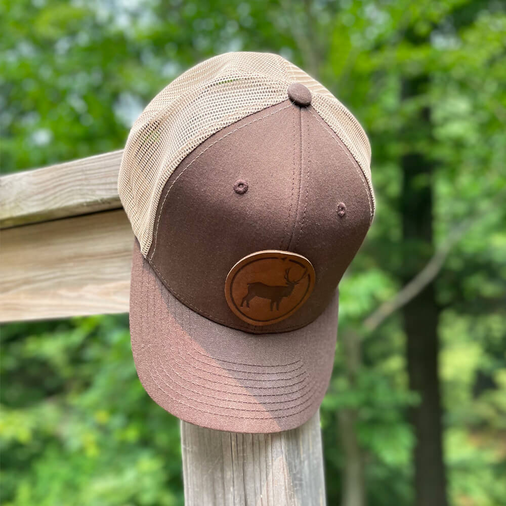 Elk Leather Patch Hat