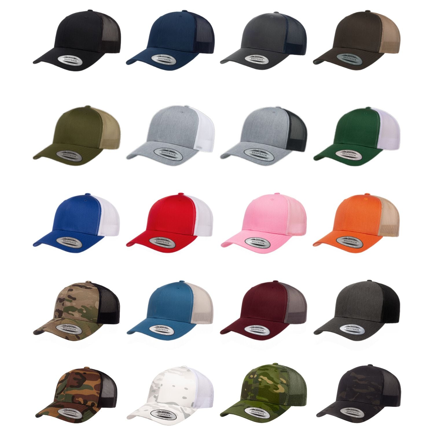 custom trucker hat colors