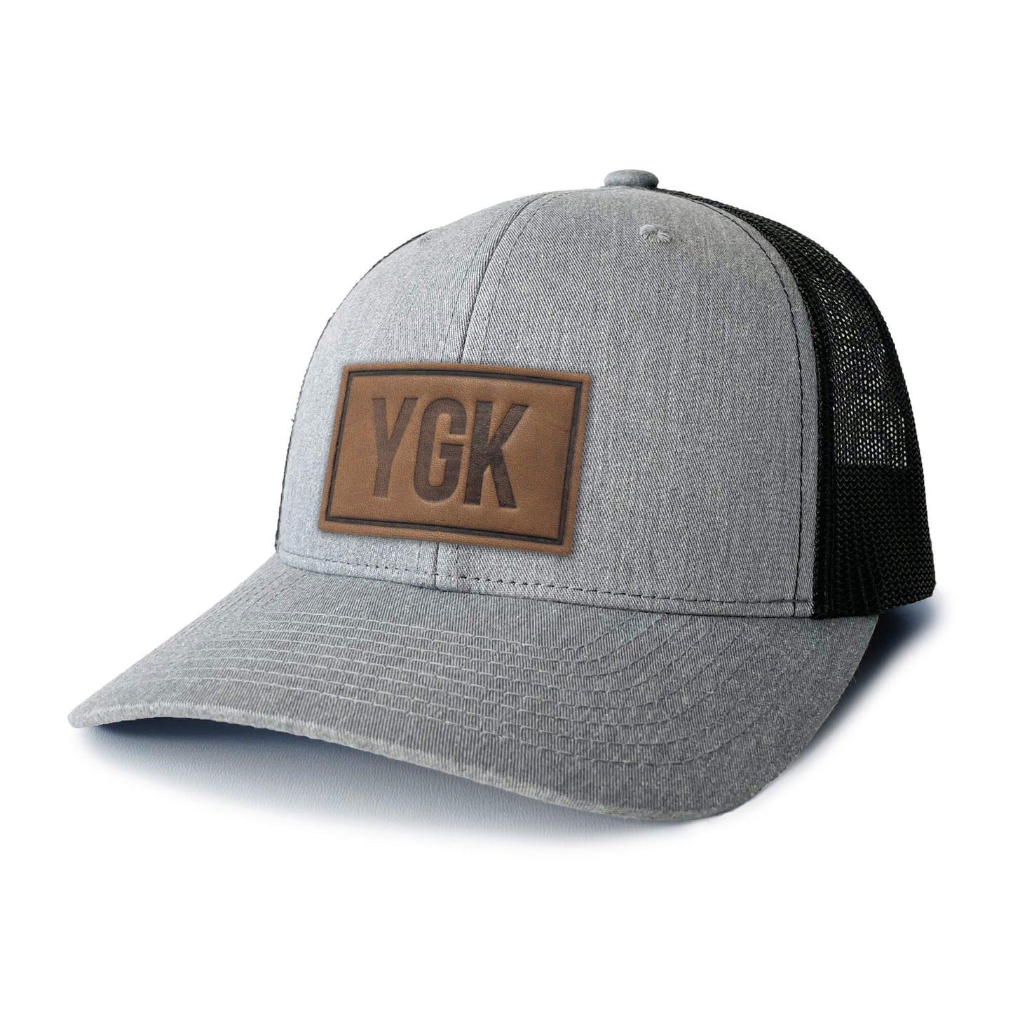 Large Custom Text Leather Patch Hat